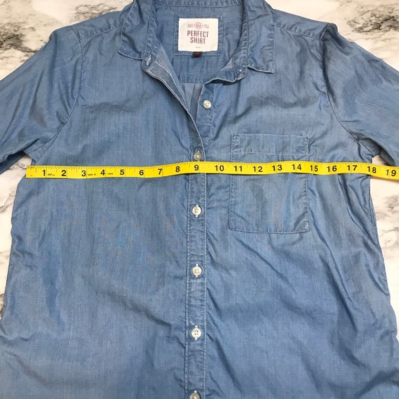 SO Perfect Shirt Denim Button Up - M - Picture 4 of 8